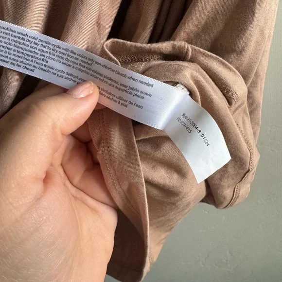 Eloquii Cream Draped Short Sleeve Blouse - Picture 6 of 6